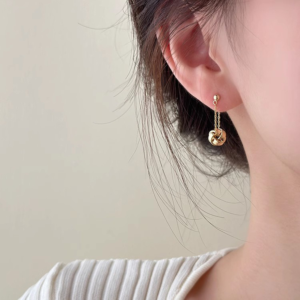 Title 4, Tassel French Minority Design High-grade Earrings