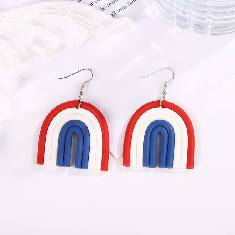 Title 3, Polymer klei regenboog oorbellen eardrops – lic...