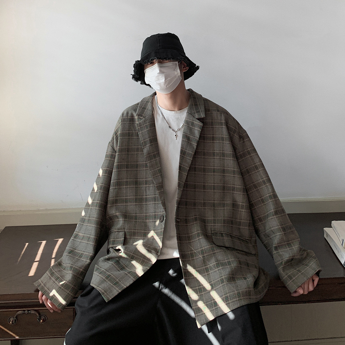 Повседневная свободная куртка в стиле ретро для мужчин