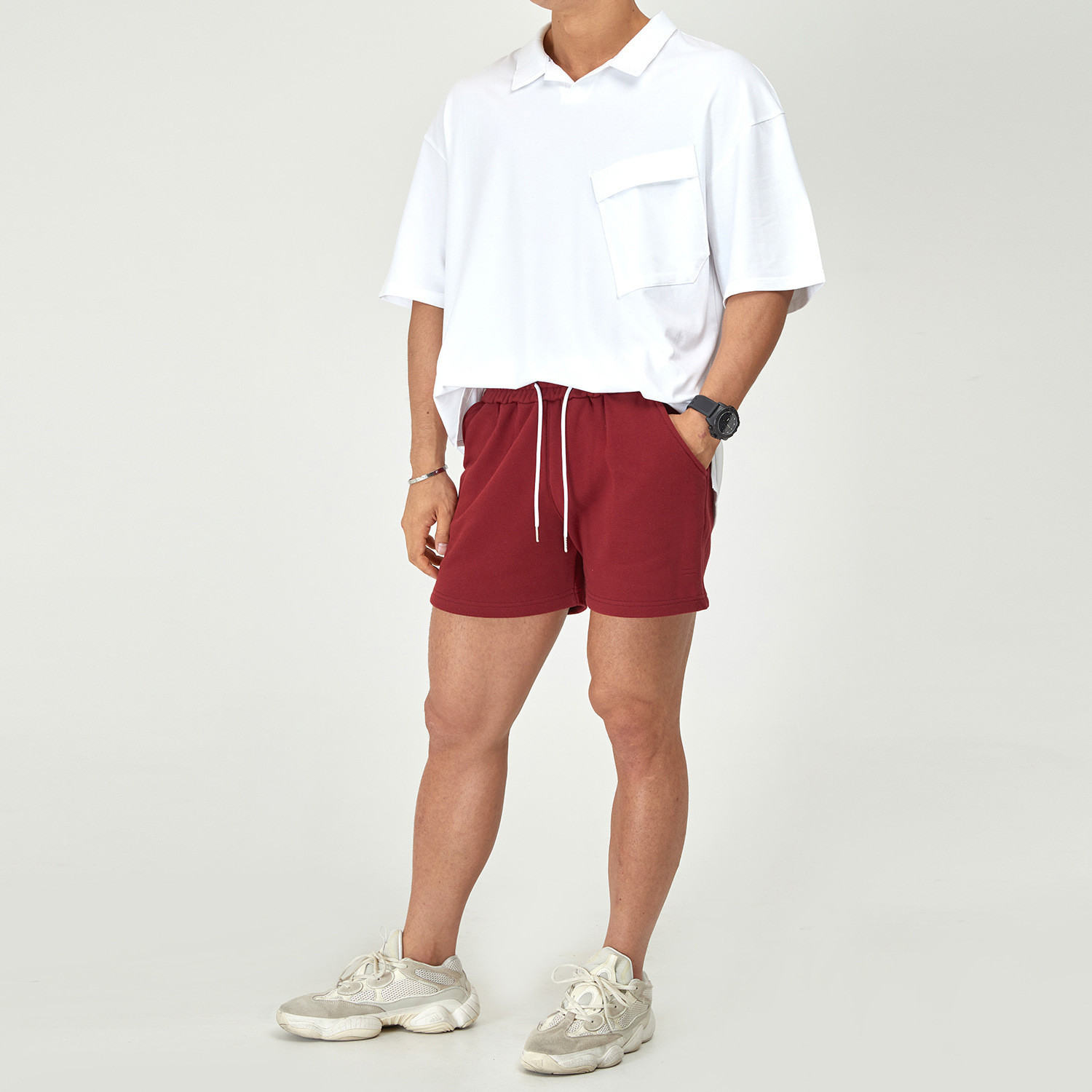 Title 4, Shorts esportivos casuais divididos masculinos ...