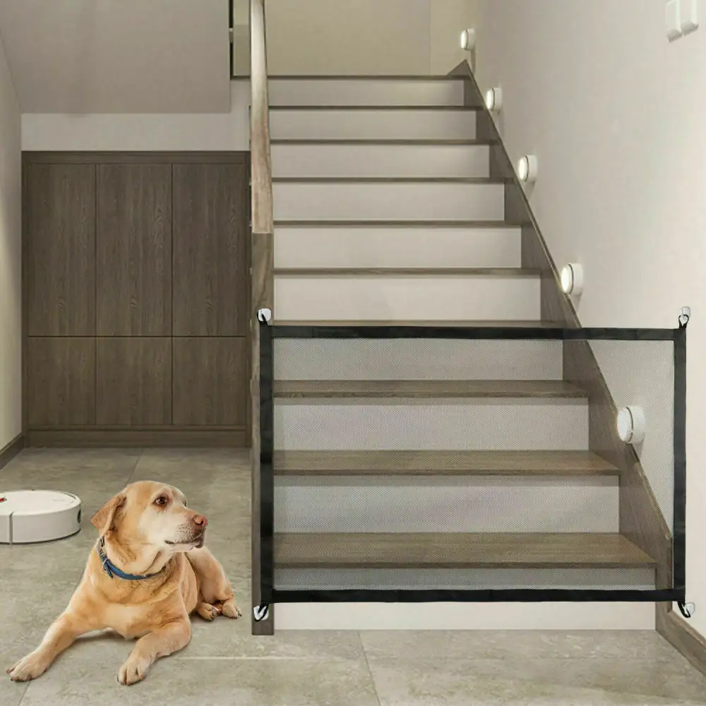 Pets Dog Cat Baby Safety Gate Mesh Fence Magic