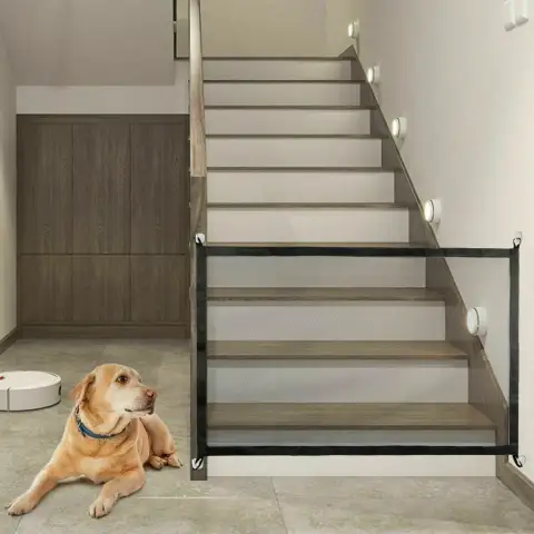 Pets Dog Cat Baby Safety Gate Mesh Fence Magic