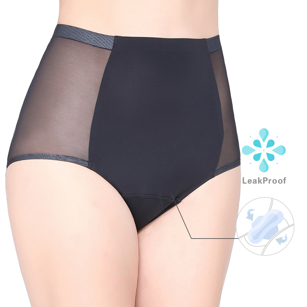 Title 1, Four-layer Leak-proof Absorbent High Waist Mesh...