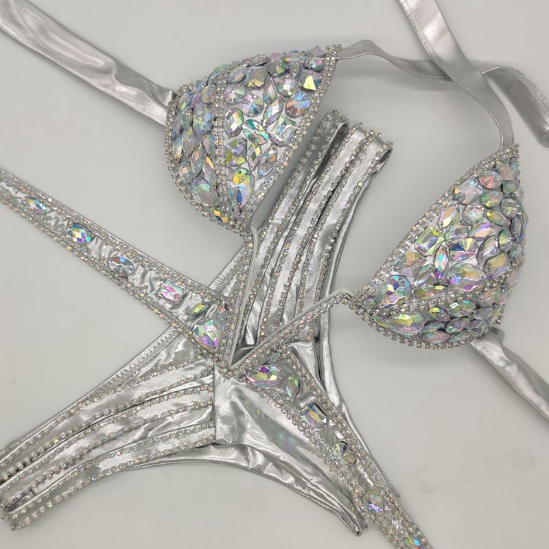 Title 2, Bikini Popolare con Catena di Diamanti Design B...