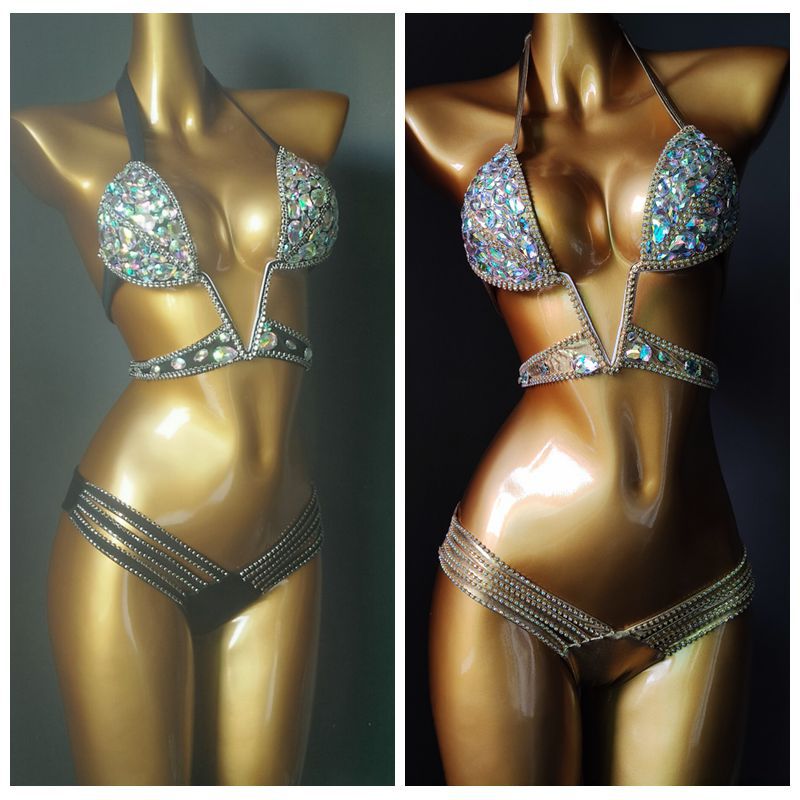 Title 7, Bikini Popular con Cadena de Diamantes Ideal pa...