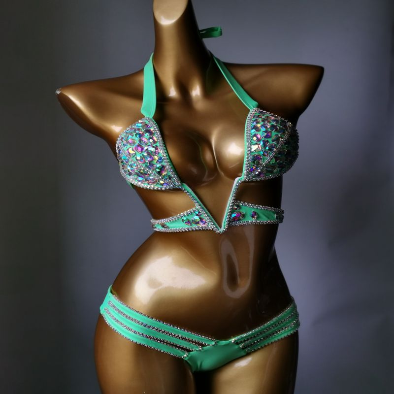 Title 10, Bikini Popular con Cadena de Diamantes Ideal pa...