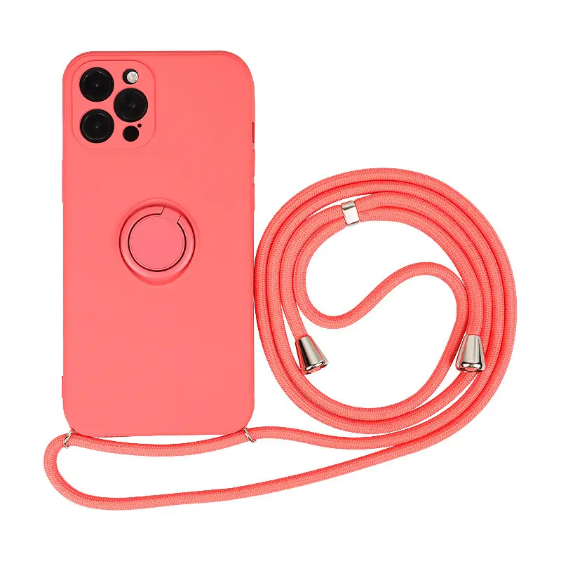 Liquid Silicone Ring Bracket Magnetic Phone Case