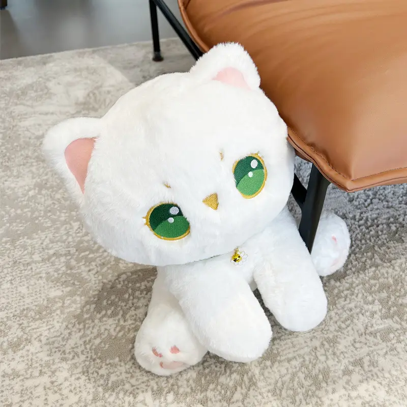 Cartoon Cute Mori Style Cat Green Eyes