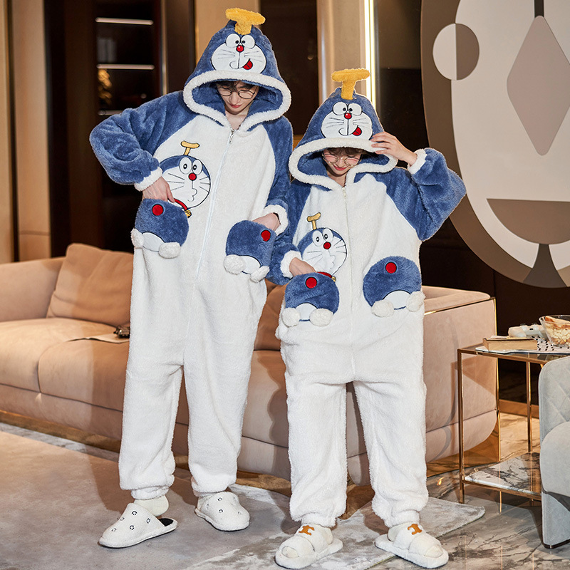 Title 10, Couple Pajamas Female Coral Animal Pajamas Men ...