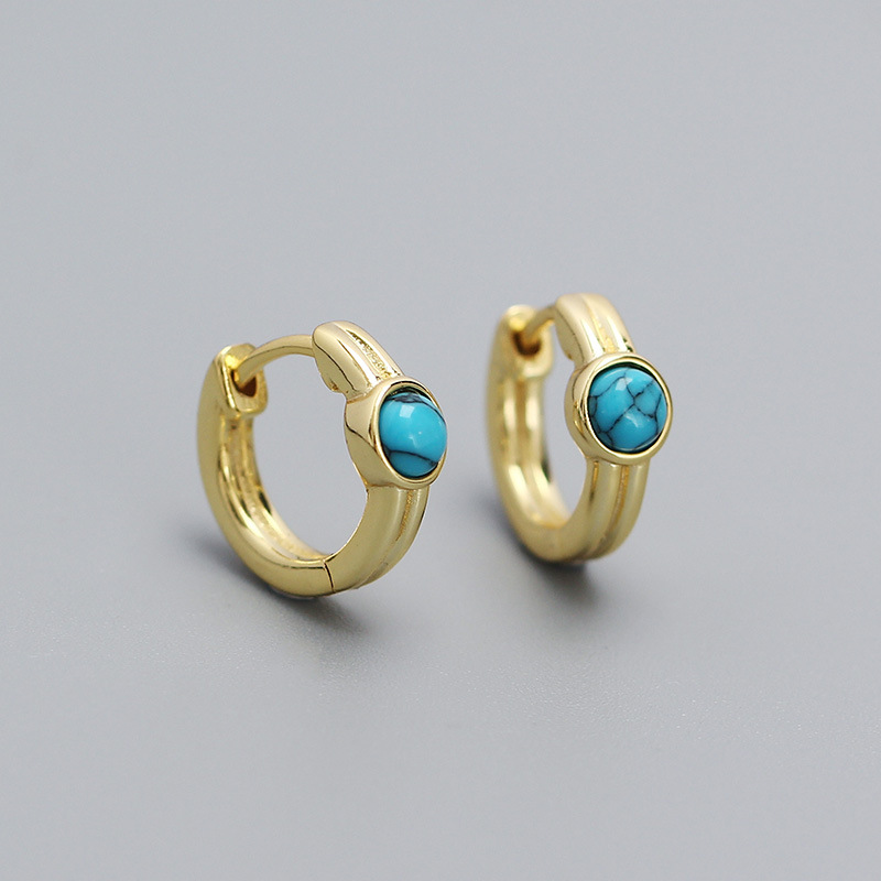 Title 12, Synthetic Turquoise Earrings Personalized Earri...