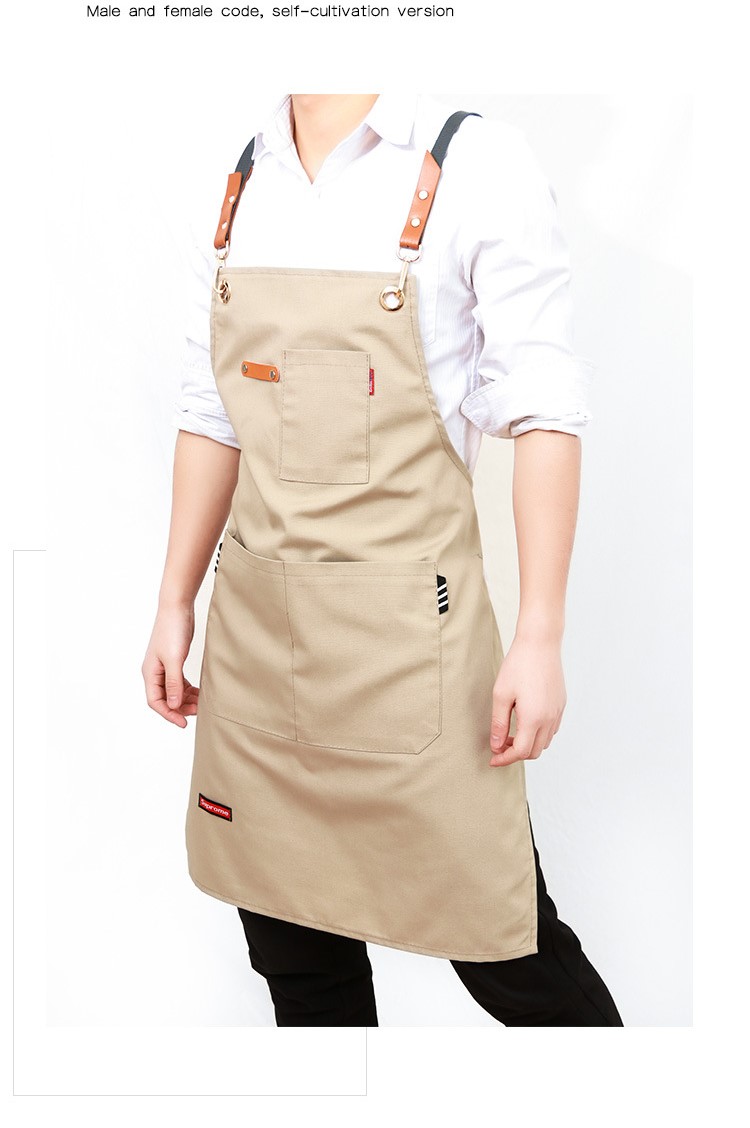 Title 7, Denim Canvas Apron Restaurant Baking Barber Men...