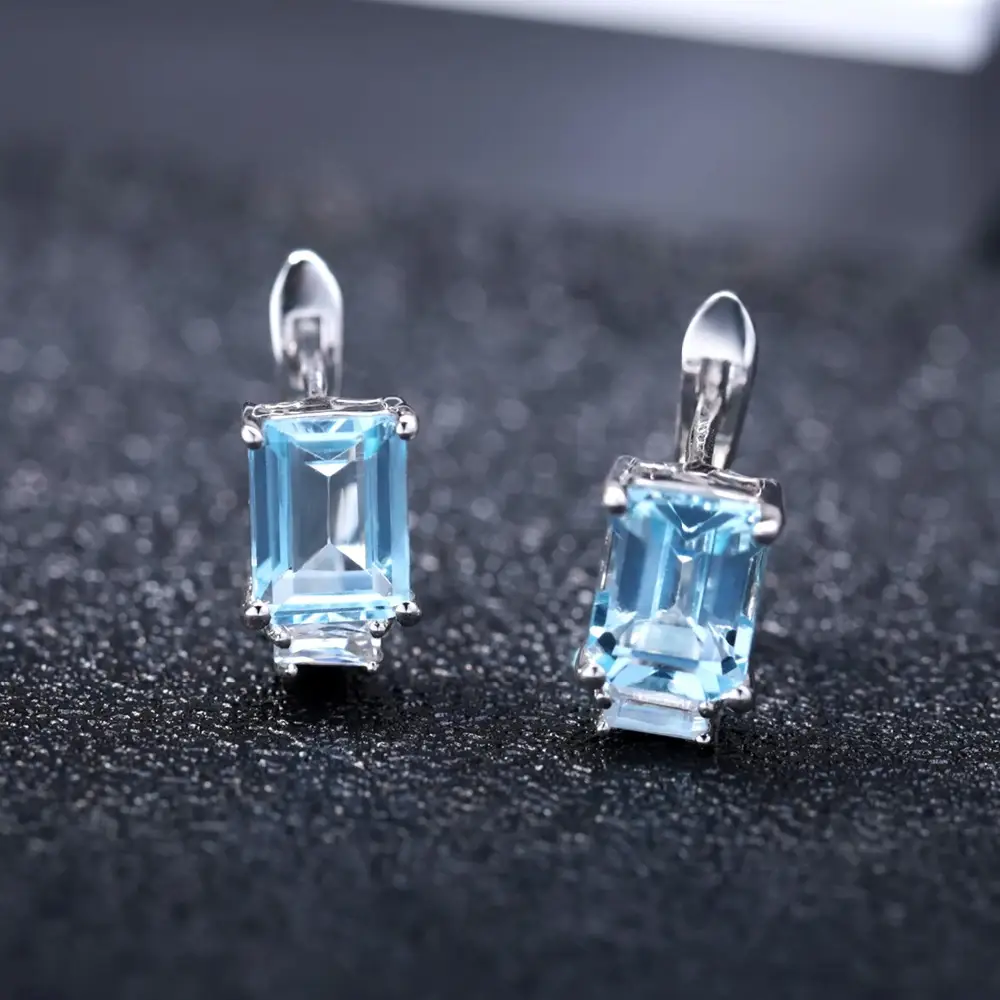 Affordable Luxury Fashion Simple And Natural Topaz Stud Earrings