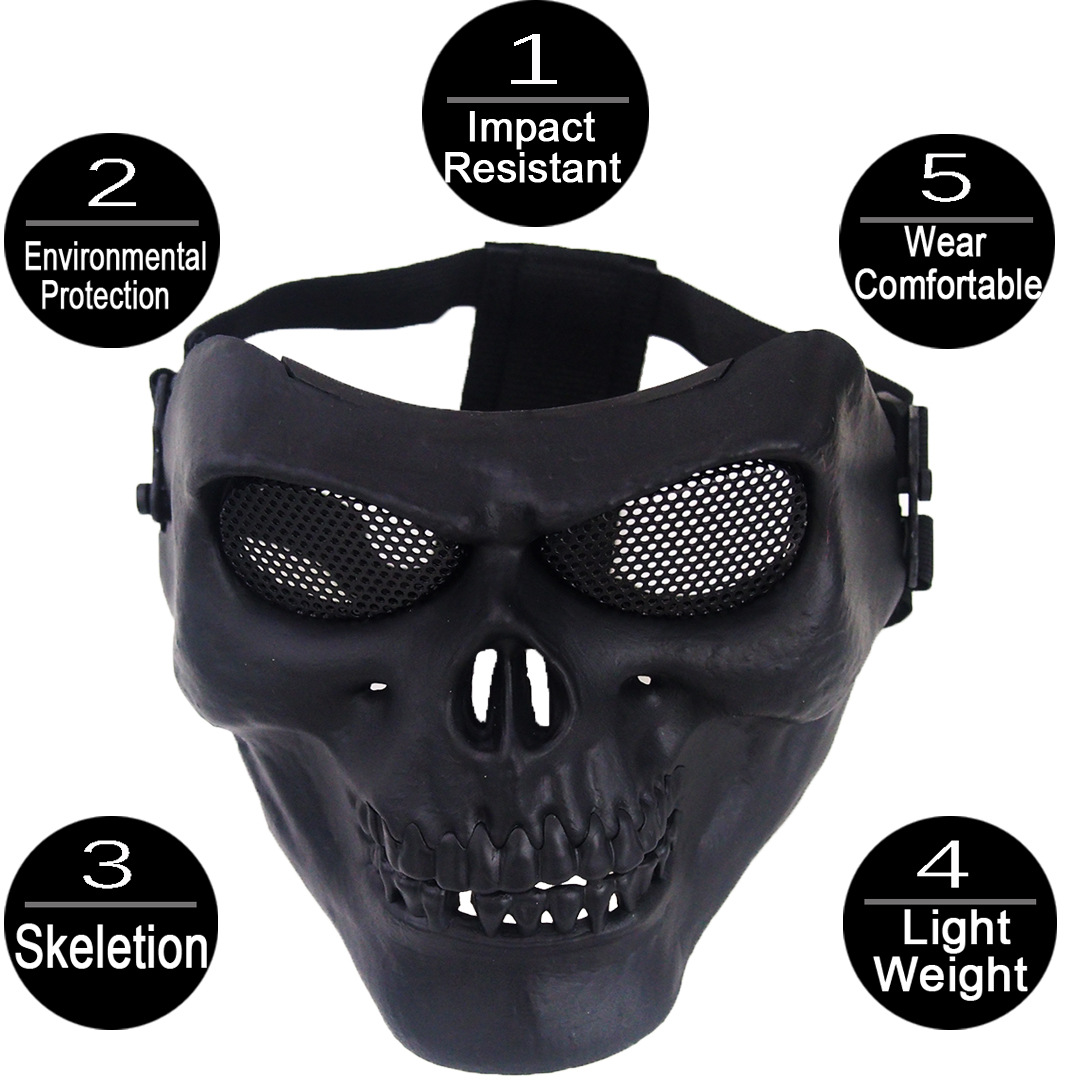 Title 7, Horror Skull Outdoor CS Face Protective Mask