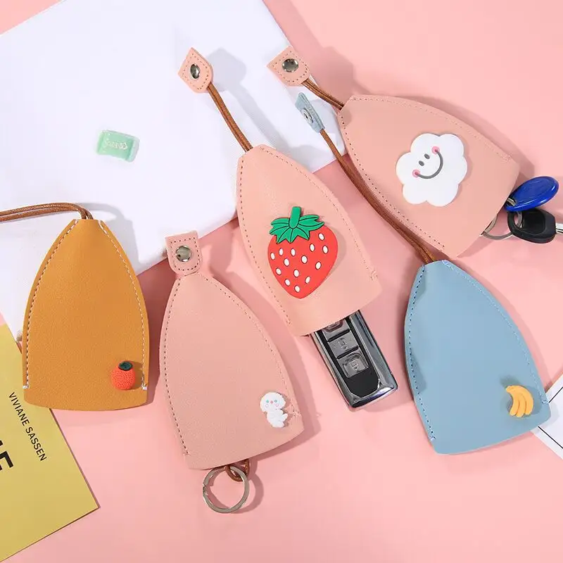 Cartoon Pull-out Key Case Creative PU Leather