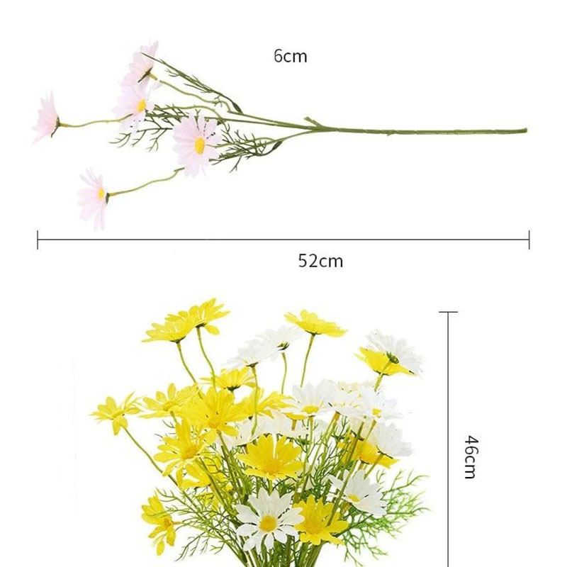 Title 1, Artificial Chamomile Decoration Fake Flower Sho...