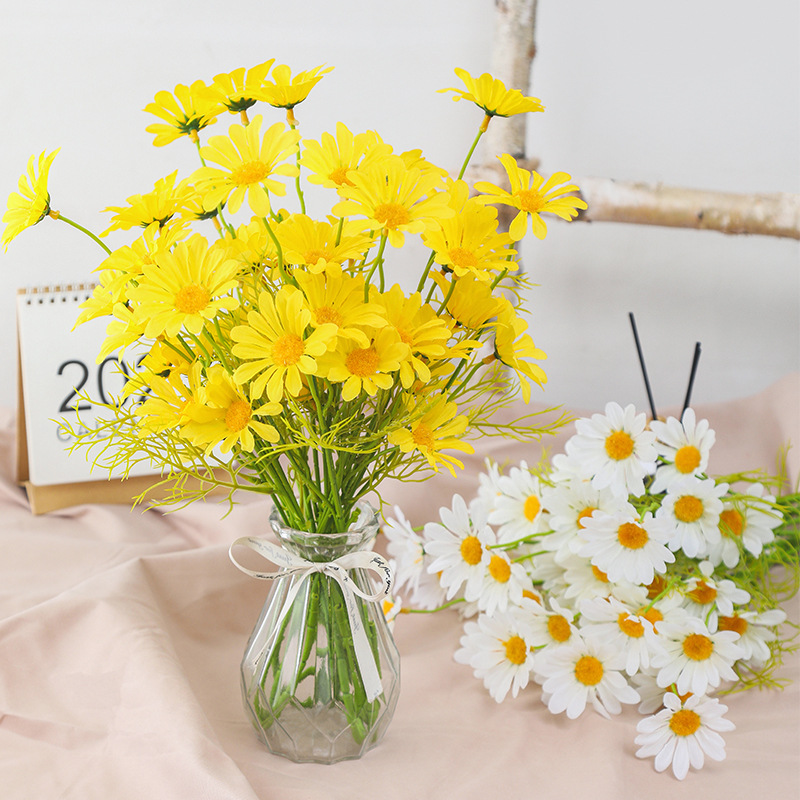 Title 2, Artificial Chamomile Decoration Fake Flower Sho...