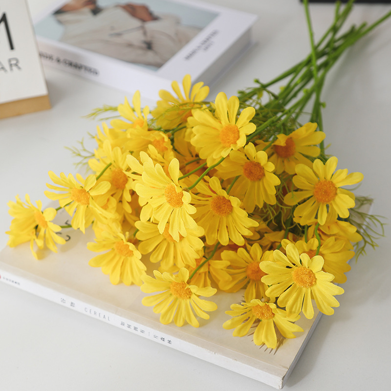 Title 8, Artificial Chamomile Decoration Fake Flower Sho...