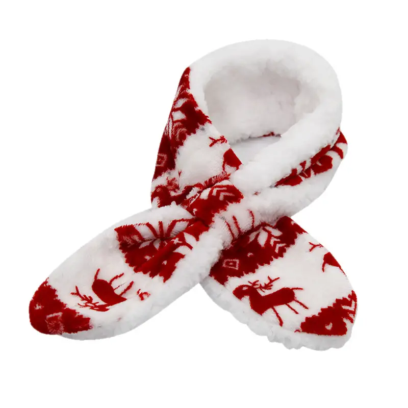 Plush Christmas Pet Warm Scarf