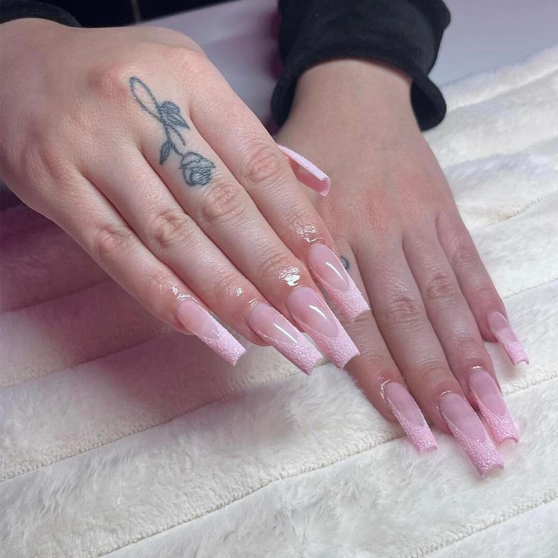 Women's Long Rhinestone Nail Stickers - Image 13