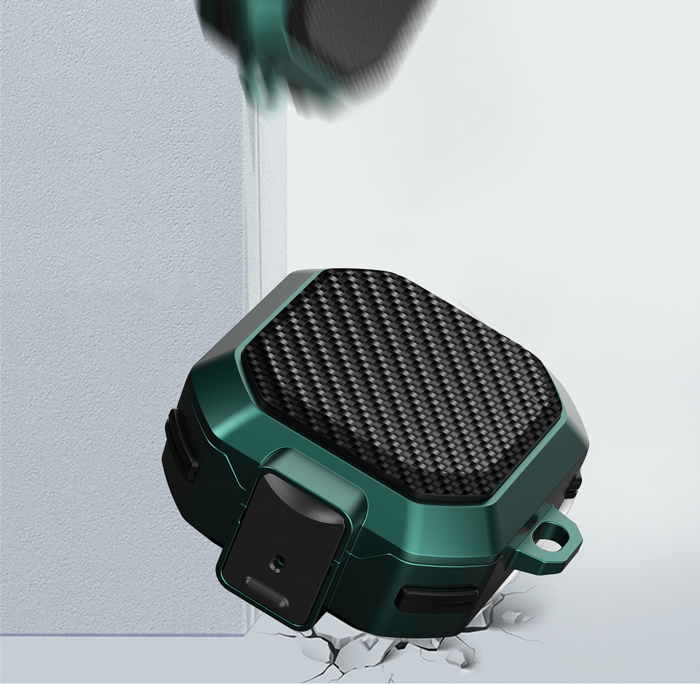 Bluetooth Headset Carbon Fiber Pattern Full Cover