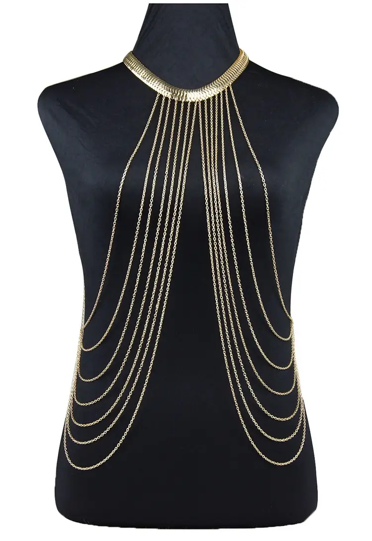 European And American Tassel Chain Necklace