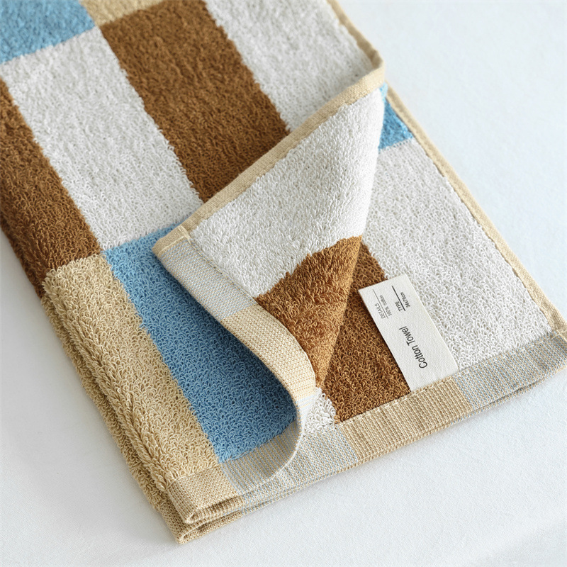 Title 4, Yarn-dyed Vintage Plaid Towel Soft Absorbent Cl...