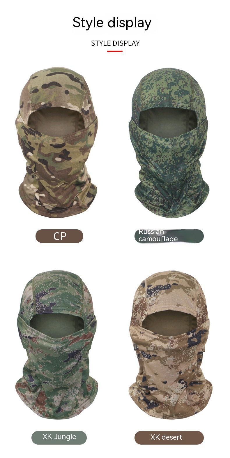 Title 8, Outdoor Camouflage Sun Protection And Quick Dry...