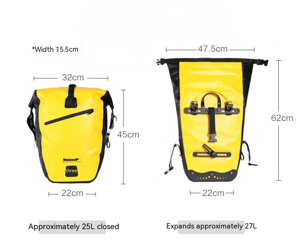 Title 3, Bicycle Full Waterproof Cycling Backpack Rear Seat