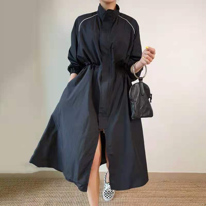 Title 1, Versatile Below The Knee Dress Long Coat