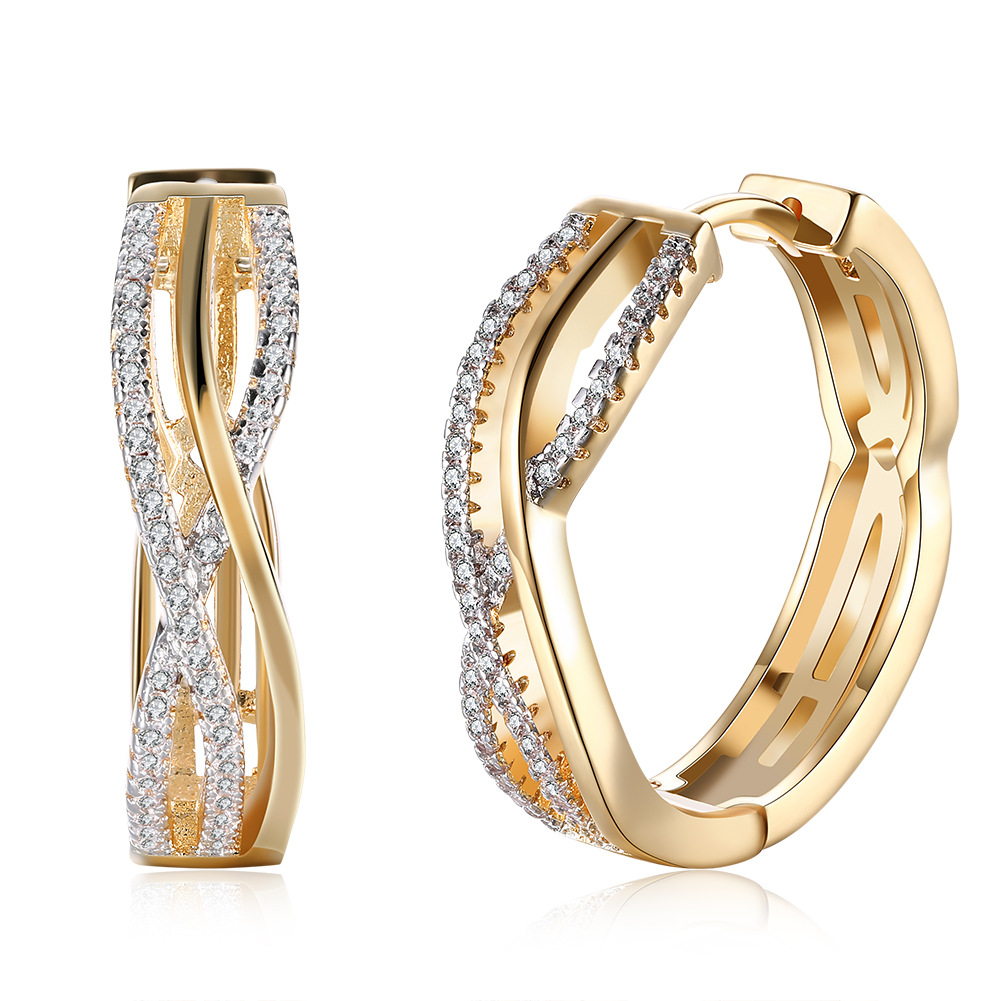 Title 4, Fashion Line Shaped Diamond Earrings for Women ...