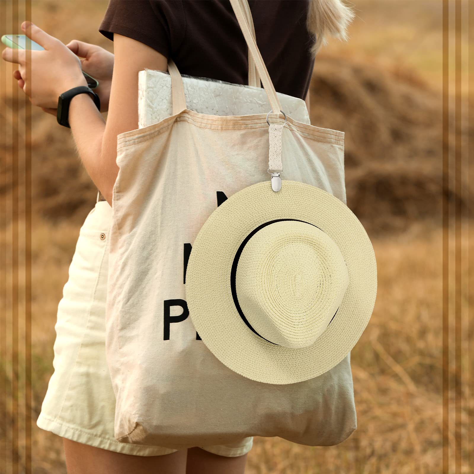 Travel Cotton Thread Hat Clip Multifunctional Sweater Shawl Clip Portable