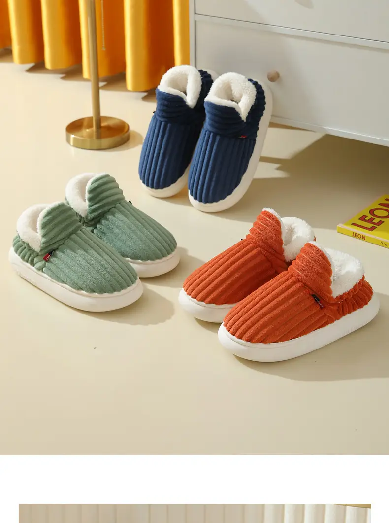 Men's And Women's Same Style Cotton Slippers