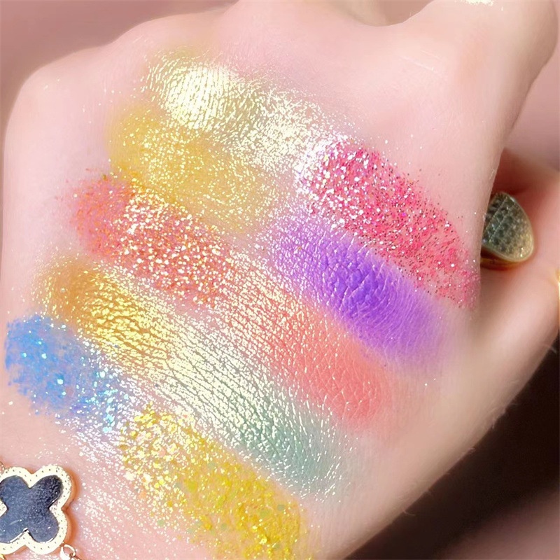 30 Colors Skittles Eye Shadow Children’s Stage Makeup Shimmer Matte Sequins Cos Makeup Special Fine Glitter