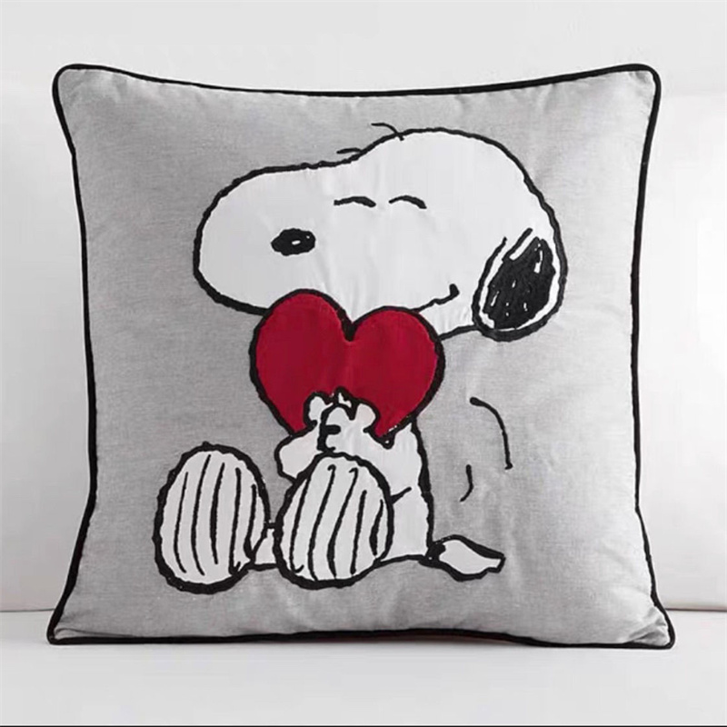Christmas Gift Style Pillow Embroidered Affixed Cloth Embroidered Cushion