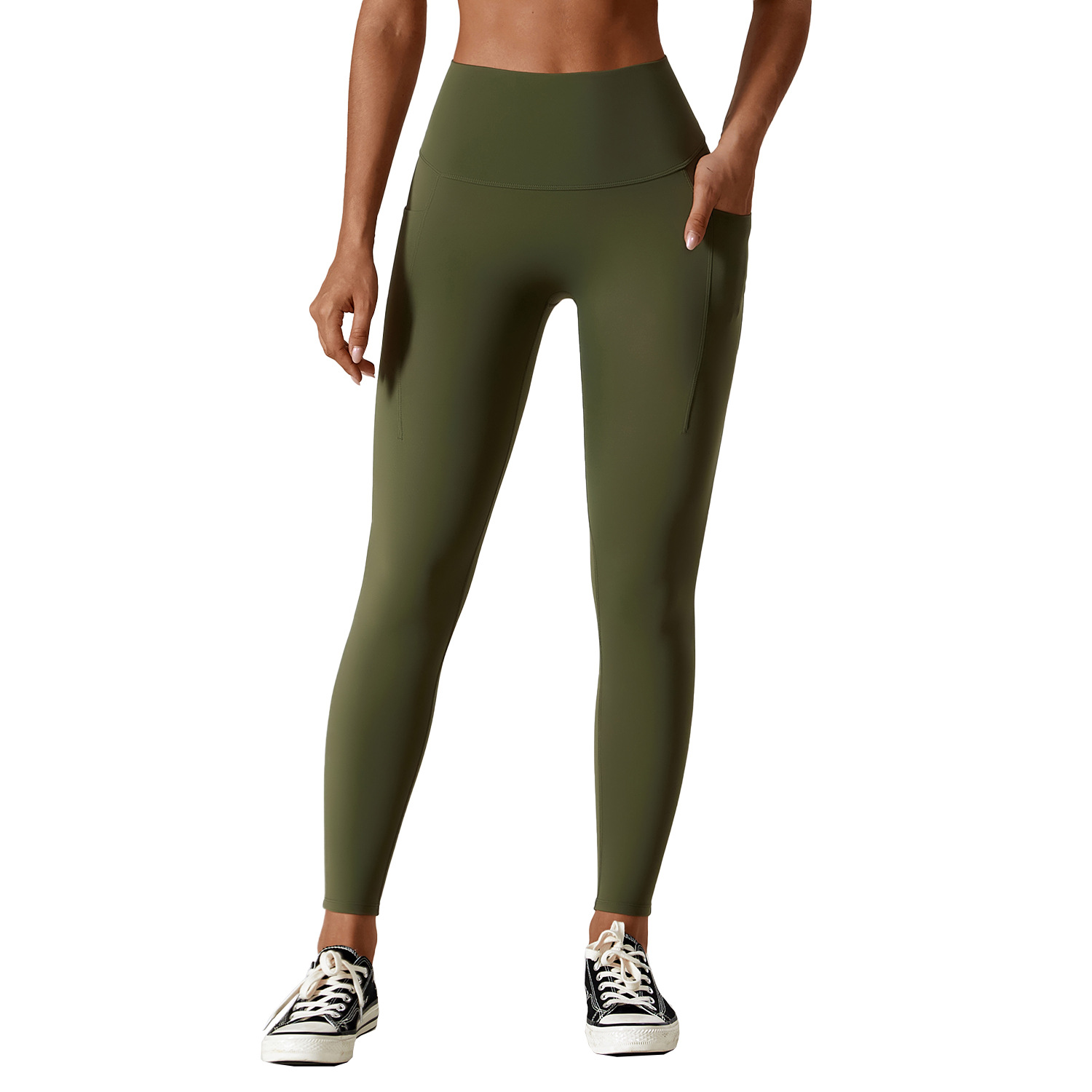 Title 2, Zechuang Wear Tight Nude Feel Yoga Pants Pocket...