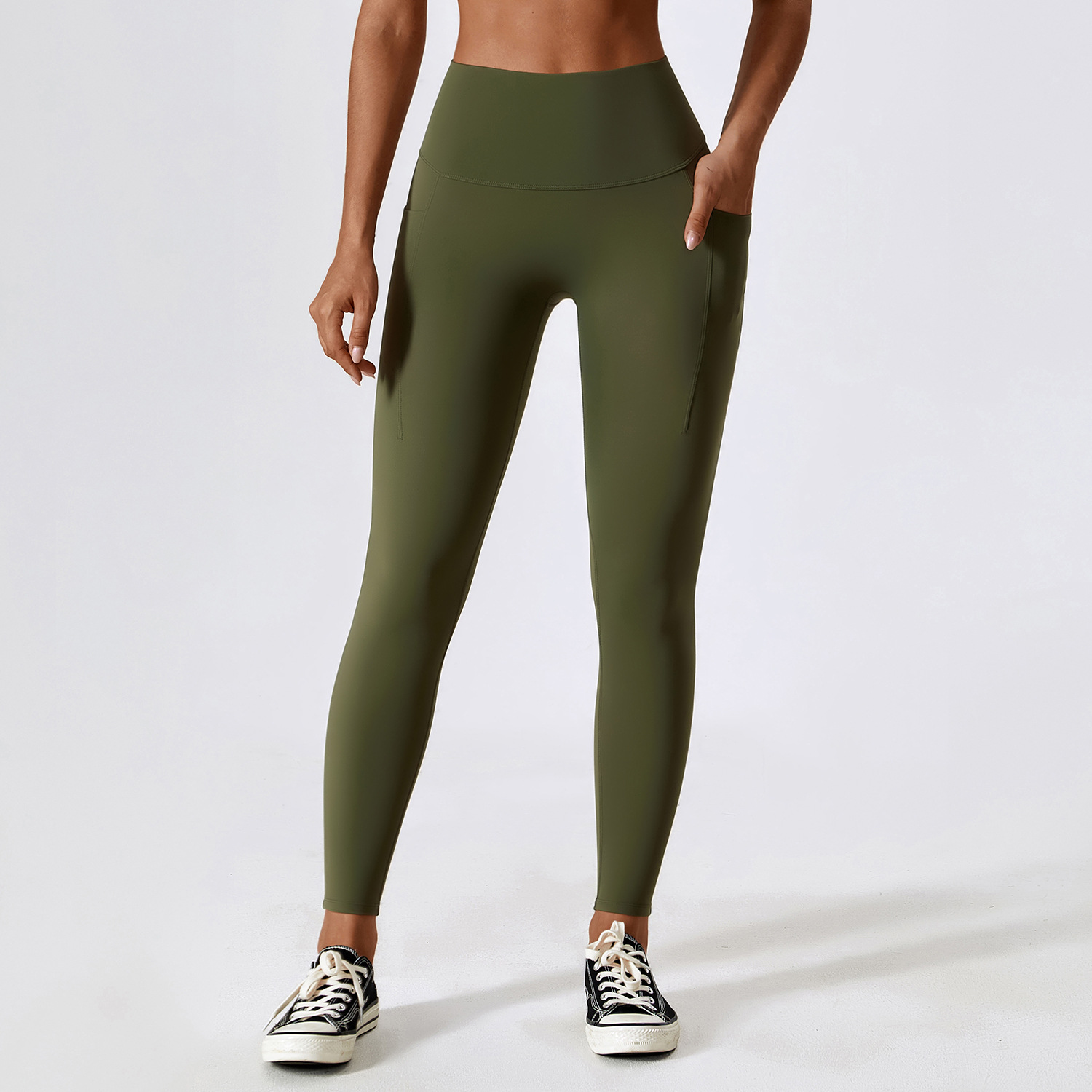 Title 5, Zechuang Nude Feel Yoga Pants, High Waist, Pock...