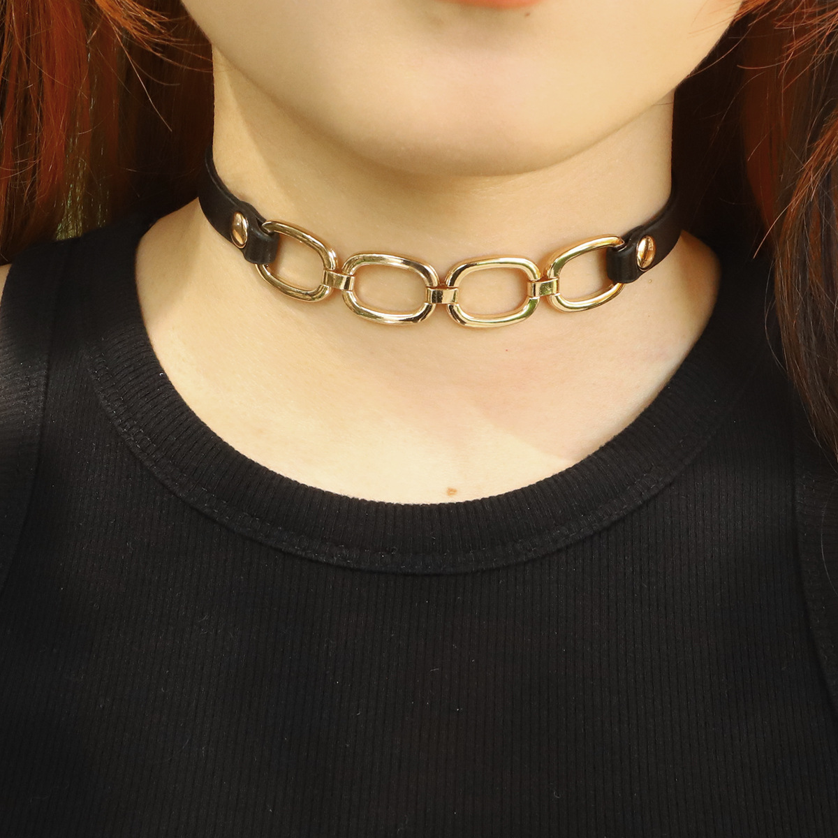 Title 1, Leather Clavicle Chain Dark Girl