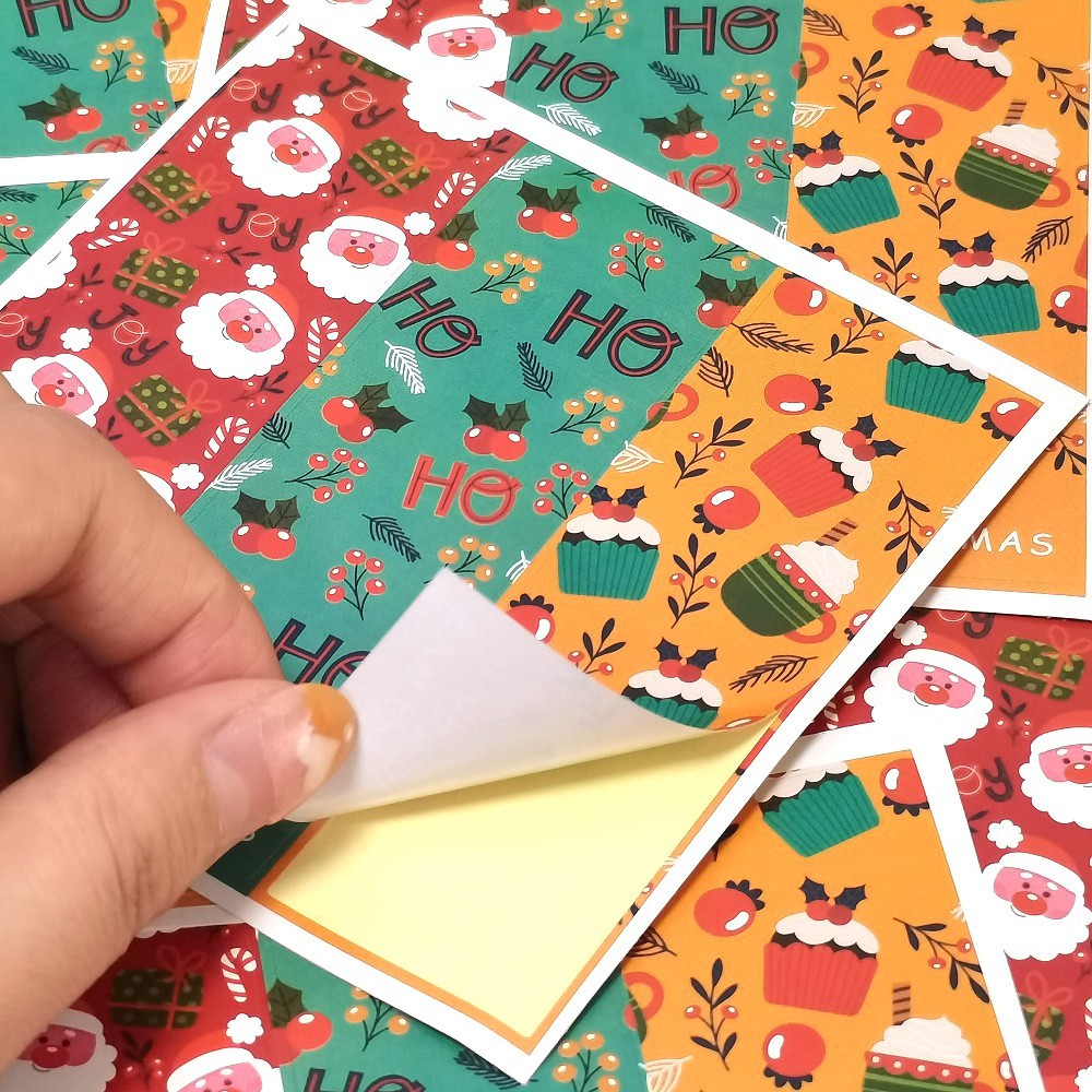 3 Rectangular Sticker Gift Box Sealed Stickers Adhesive Label