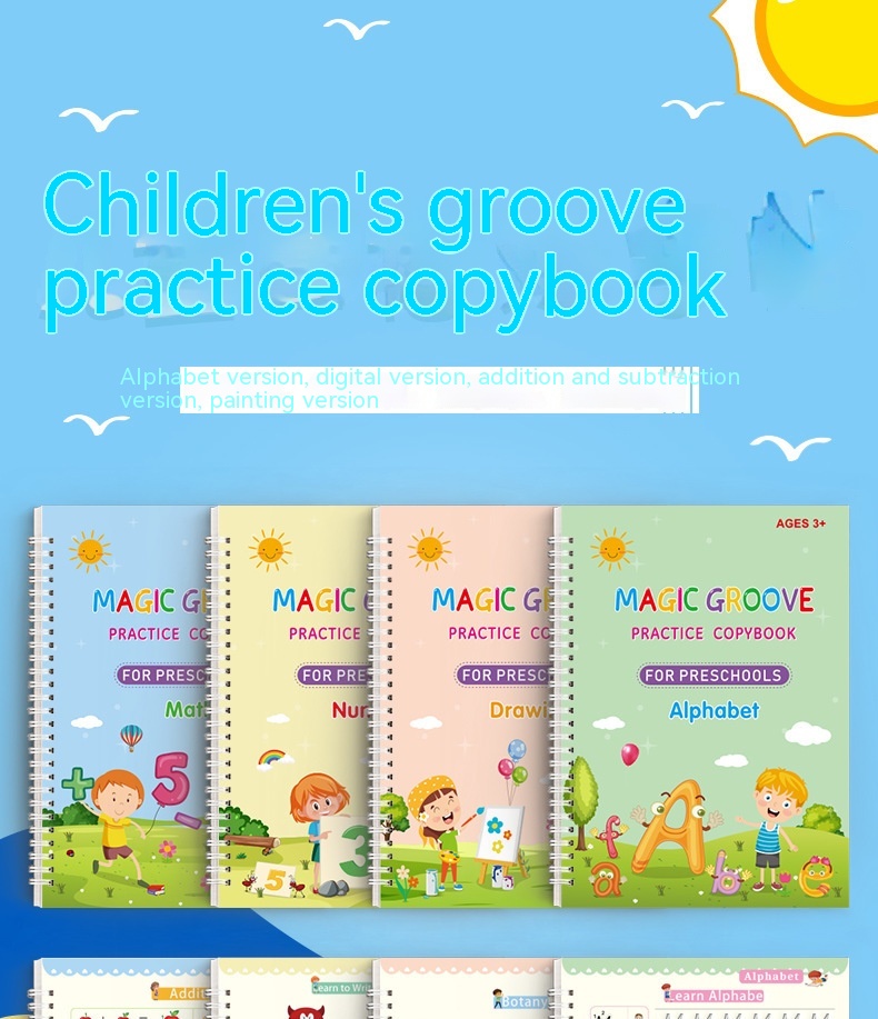 Groove Copybook Student Training Pen Control Magic Calligraphy Practice Board - Image 15