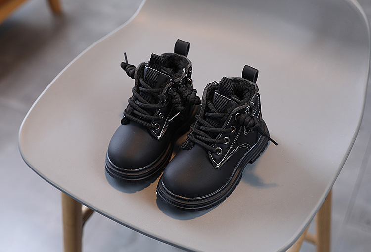 Baby Soft Bottom Short Boots High-top With Velvet Thickening Thermal Cotton Shoes — foto 7
