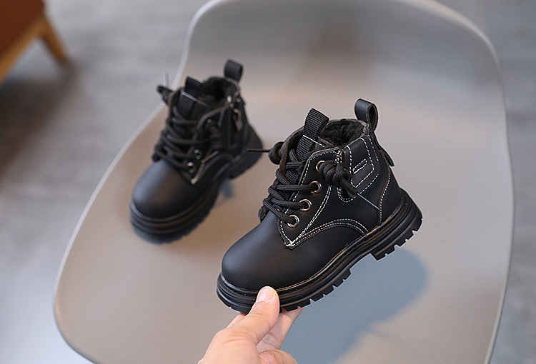 Baby Soft Bottom Short Boots High-top With Velvet Thickening Thermal Cotton Shoes — foto 20