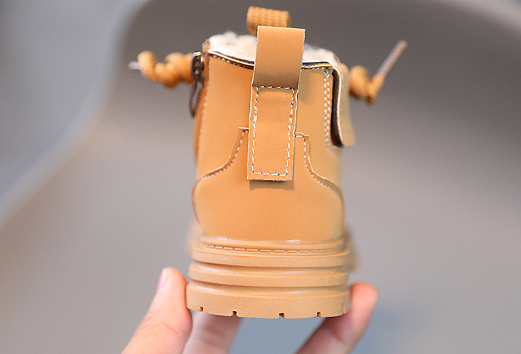 Baby Soft Bottom Short Boots High-top With Velvet Thickening Thermal Cotton Shoes — foto 4