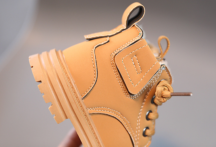 Baby Soft Bottom Short Boots High-top With Velvet Thickening Thermal Cotton Shoes — foto 17