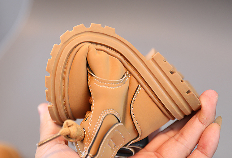Baby Soft Bottom Short Boots High-top With Velvet Thickening Thermal Cotton Shoes — foto 3