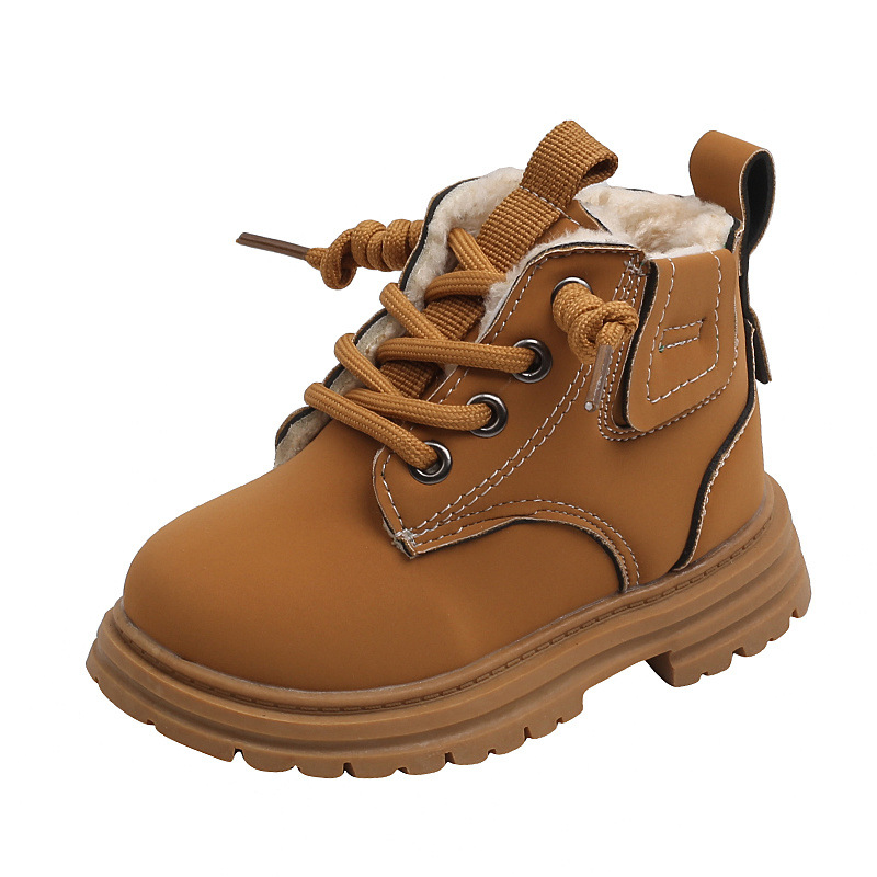 Baby Soft Bottom Short Boots High-top With Velvet Thickening Thermal Cotton Shoes — foto 5