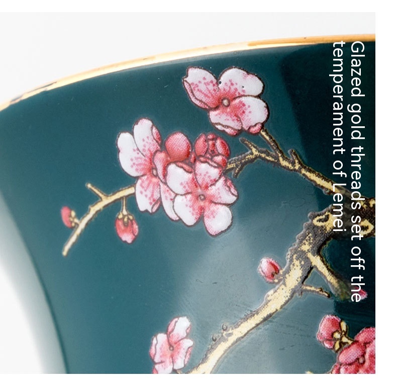 Creative Embossed Ceramic Cover Bowl - Image 6