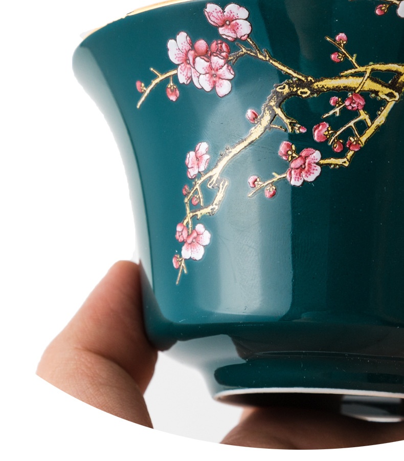 Creative Embossed Ceramic Cover Bowl - Image 13