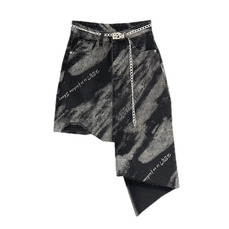 Design Sweet And Spicy Style High Waist Denim Skirt