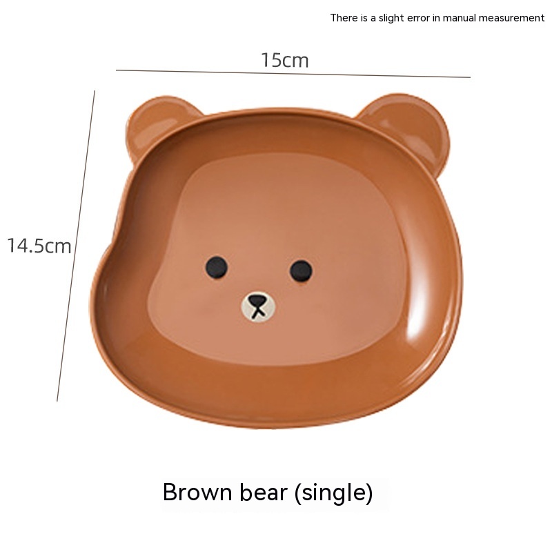 BEYONDARY Creative Bear Bone-Shaped Dish – Thickened, Drop-Resistant Small Plate