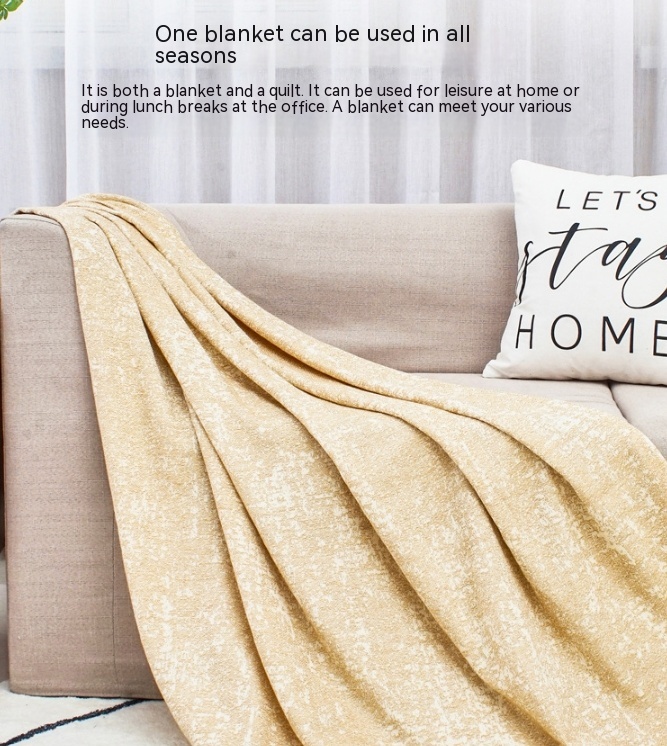 Cotton Linen Plain Class A Simple Ins Style Tassel Blanket